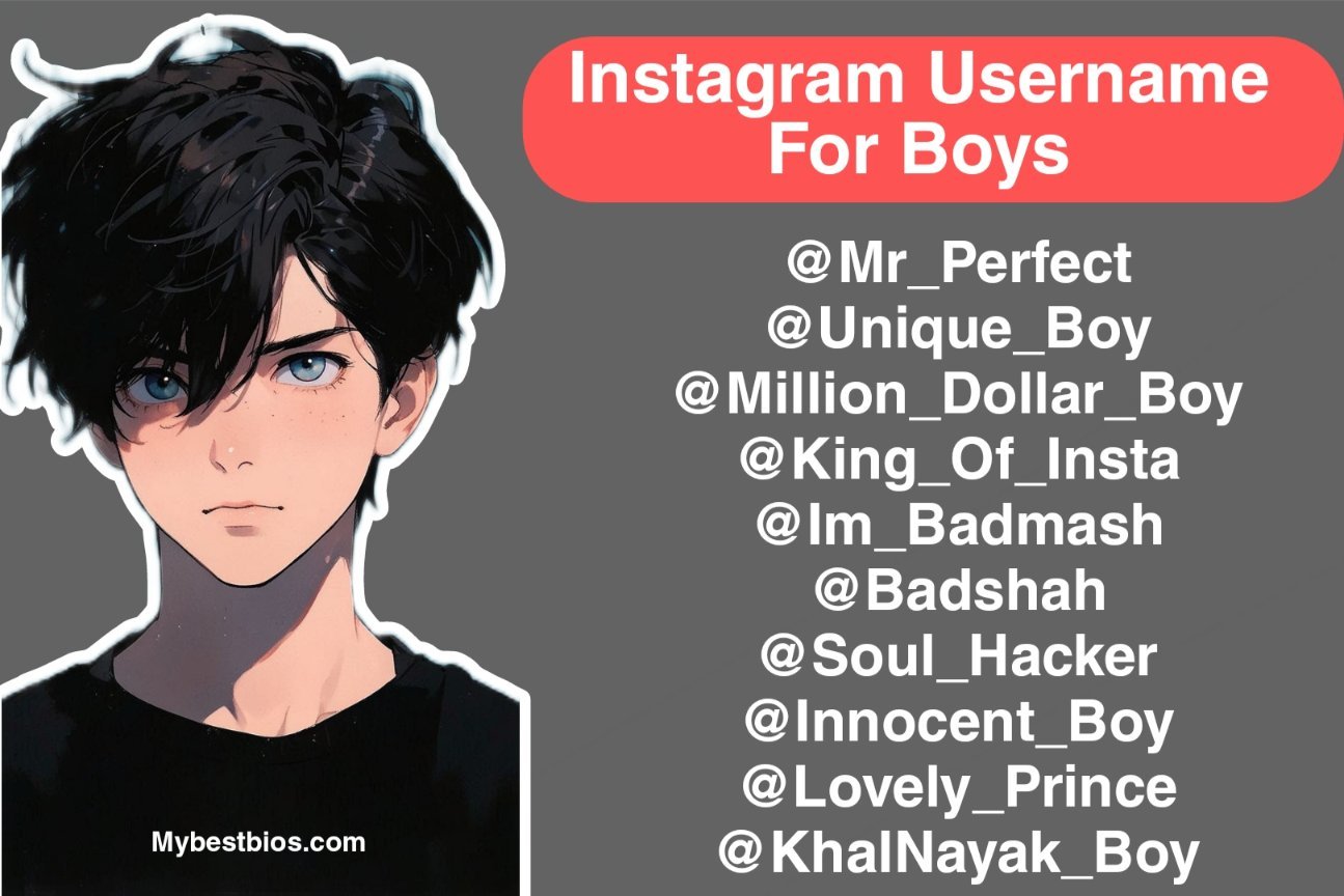 Instagram Username For Boys