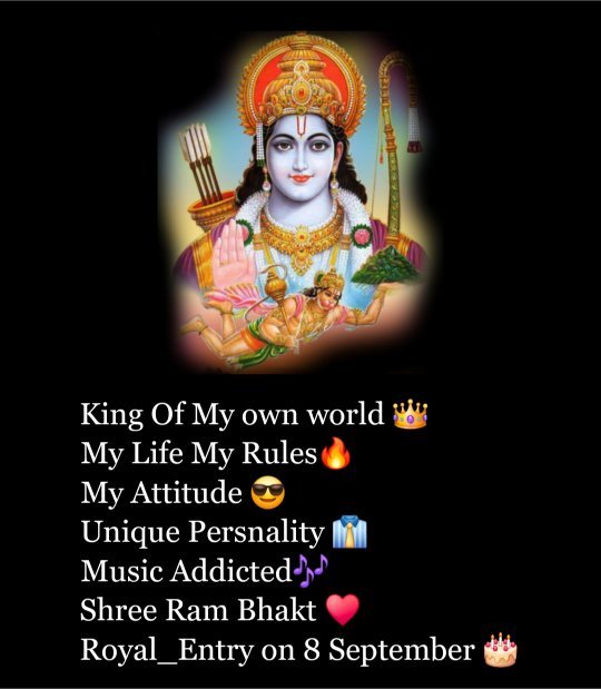 Instagram Bio Hindu Jai Shree Ram